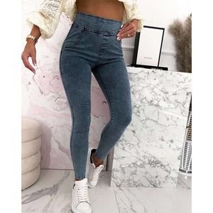 Women's Solid Color High Waist Skinny Jeans | Black | Size Medium